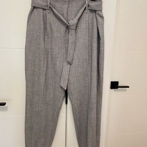 RW&CO. Women's Elegant Gray Belted Pants